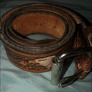 48’ leather belt